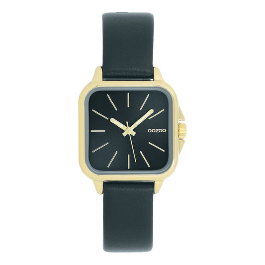 OOZOO Τimepieces Green Leather Strap C11614