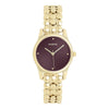 OOZOO TIMEPIECES με μπορντό καντράν και μπρασελέ C11633