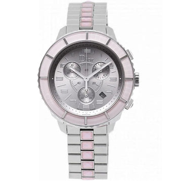 Christian Dior Crystal Silver Stainless Steel Bracelet