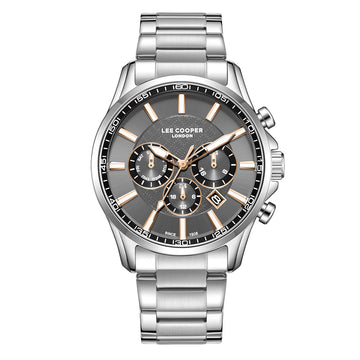 Lee Cooper Multifunction Silver Metallic Bracelet