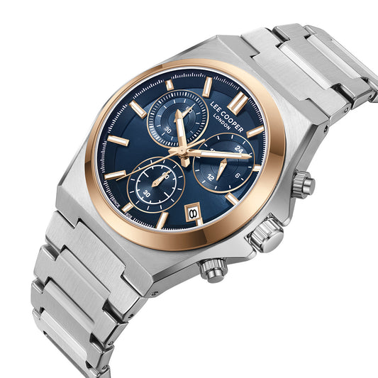 Lee Cooper Chronograph Silver Metallic Bracelet