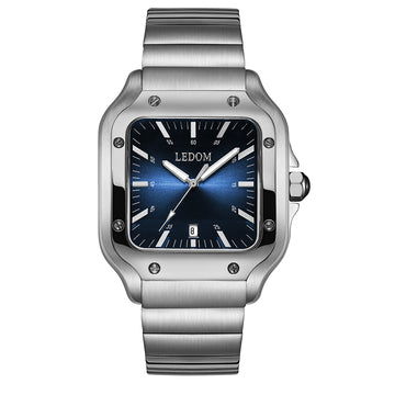 Le Dom Vanguard Silver Stainless Steel Bracelet