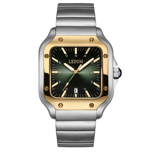 Le Dom Vanguard Silver Stainless Steel Bracelet