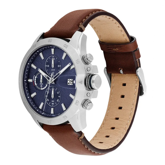 Tommy Hilfiger Jameson Chronograph Brown Leather Strap