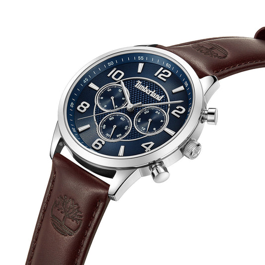 Timberland Managate Choronograph Brown Leather Strap